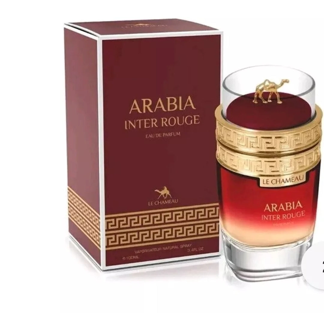 LE CHAMEAU ARABIA INTER ROUGE EAU DE PARFUM FOR UNISEX 100% AUTHENTIC - 100 ML
