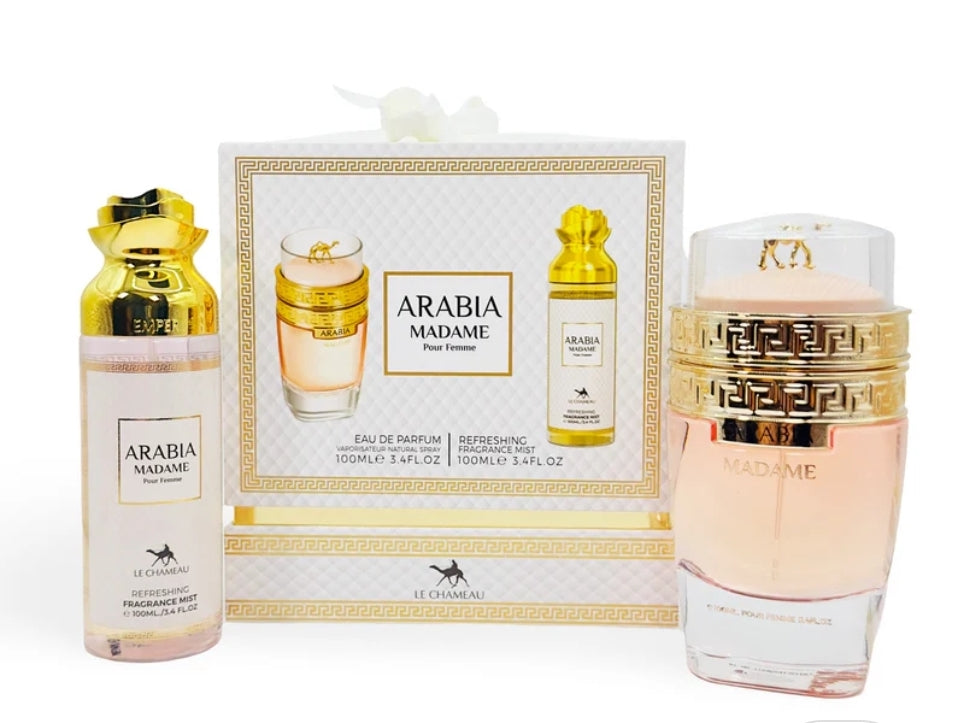 SET Arabia Madame de Le Chameau - EDP y bruma fragancia refrescante - 3.4Fl.OZ.
