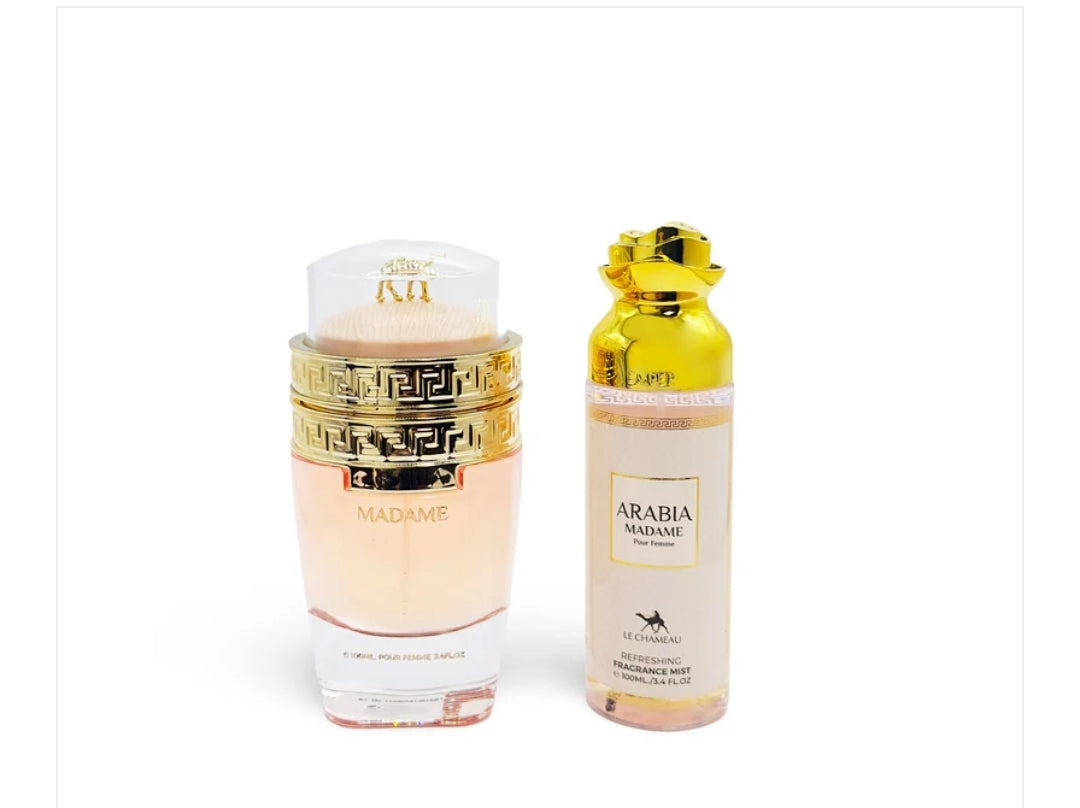 SET Arabia Madame de Le Chameau - EDP y bruma fragancia refrescante - 3.4Fl.OZ.