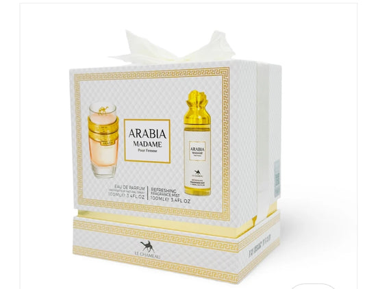 SET Arabia Madame de Le Chameau - EDP y bruma fragancia refrescante - 3.4Fl.OZ.