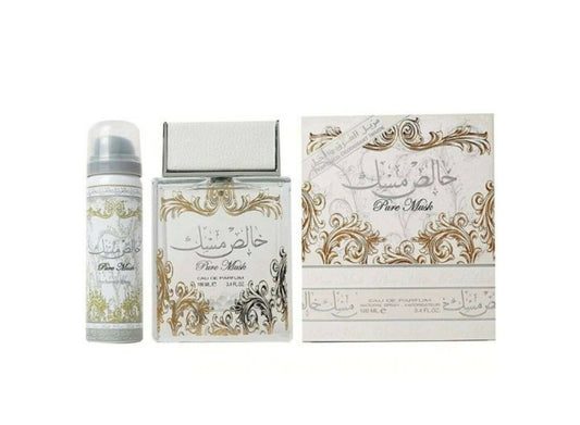 Set de regalo de 2 piezas Pure Khalis Musk de Lattafa (unisex)
