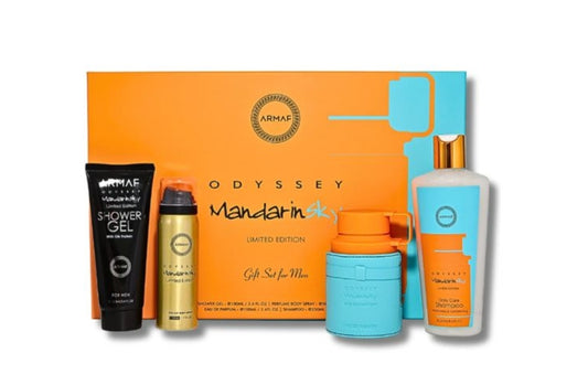 Conjunto de 4 piezas Odyssey Mandarin Sky de Armaf para hombre