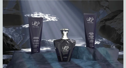 Afnan Turathi Homme Blue Gift Set – Eau De Parfum + Shower Gel + After Shave – Luxurious Perfume Gift Set For Men
